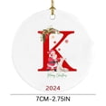 thumbnail image 3 of Decoraciones de Navidad Al Aire Libre Decoración Del Árbol de Navidad Colgante Personalizado Navidad 26 Carta Decoración, Decoración Del Árbol de Navidad Regalo de Navidad Decoraciones Del Árbol de Na, 3 of 3