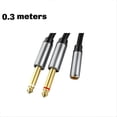 thumbnail image 5 of 3.5mm to Dual 6.5mm Cable Adapter Male 6.5 Jack to Stereo 3.5 Audio A, 5 of 5