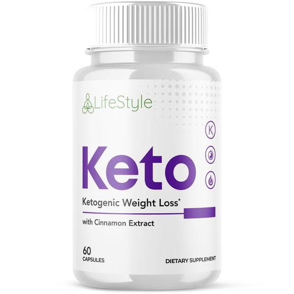 Lifestyle Keto - Ketogenic Weight Loss - Energy & Focus Boosting Dietary Supplements for Weight Management & Metabolism - Advanced Fat Burn Raspberry Ketones Pills - 60 Capsules (1 Pack)