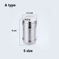 thumbnail image 1 of Tapa giratoria para botella, multiusos, para especias, pimentero, tarro para especias, lata para condimentos, utensilios de cocina, tarro para especias de acero inoxidable, 1 of 5