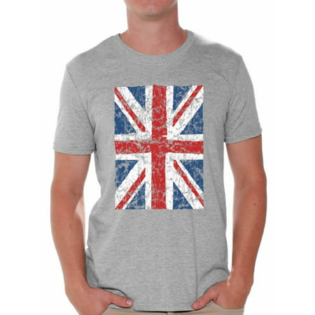 Awkward Styles British Flag T Shirt for Men I Love England Shirt for Dad New England T Shirt for Boyfriend Patriotic United Kingdom Flag T Shirt for Men Birthday Gifts for