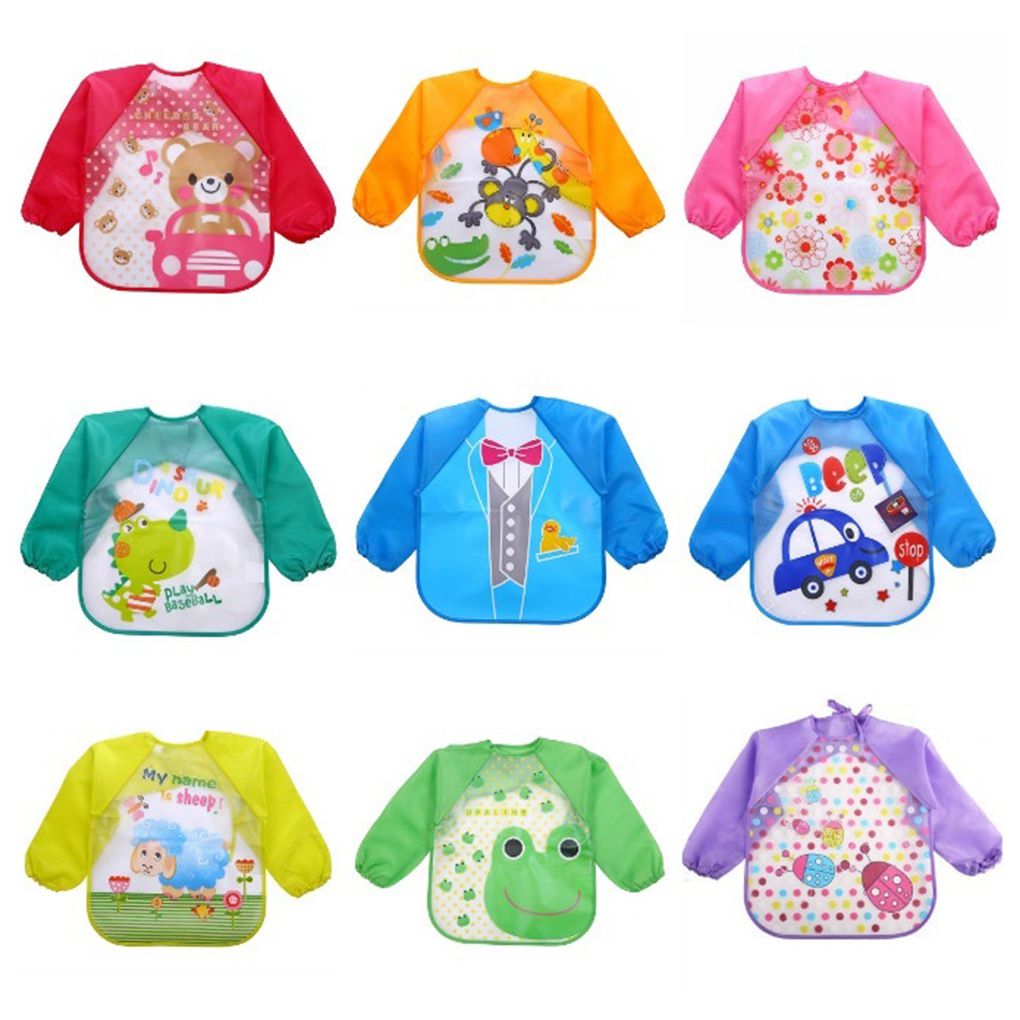 long sleeve baby bib