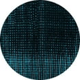 thumbnail image 1 of Ahgly Company Machine Washable Indoor Round Abstract Light Blue Modern Area Rugs, 3' Round, 1 of 4