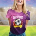 thumbnail image 2 of T Shirts For Women Womens Tops Summer Round Neck German Flag Printed Loose Casual Top, 2 of 4