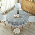 thumbnail image 4 of Mantel redondo lavable de 180 cm, impermeable, antiarrugas y antimanchas., 4 of 5