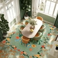 thumbnail image 5 of Pentantan Floral Area Rugs 5'x7', Machine Washable Rug for Living Room Non-Slip Vintage Soft Indoor Carpet for Bedroom, Dining Room, Playroom, Office, Green, 5 of 9