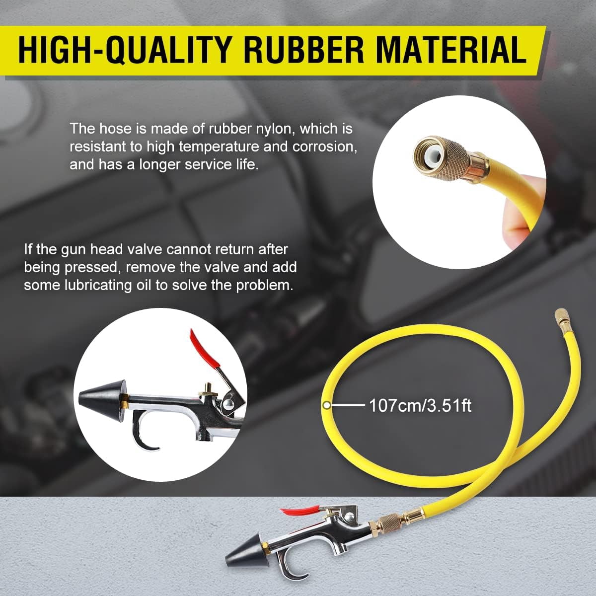 DUOYI AC Flush Kit, Thickened Stainless Steel Canister, Automotive Home HVAC Flush Tool for R134A R12 R22 R404 R410A
