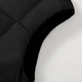 thumbnail image 6 of dzxyzu Men's Puffer Vest Hooded Vest Outdoor Winter Vest Casual Water-Resistant Jacket Thicken Vest Outdoor Vest Top Riding Skiing Fishing Puffer Sleeveless Vest Black, 6 of 8
