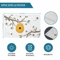 thumbnail image 6 of Bees Branches Placemats Set of 4, Farmhouse Spring Botanical Watercolor Placemats for Dining Table, Place Mats for Kitchen Tabletop, Waterproof Wipeable Dining Table Mats Set, 6 of 9