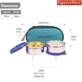 thumbnail image 2 of Signora Ware Ensemble de Boîtes à Lunch en Acier Inoxydable Midday Max Fresh, 350Ml, Ensemble de 2, Violet, 2 of 2