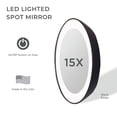 thumbnail image 2 of Zadro LED Lighted Compact Mirrors w/ Magnification & Suction Cup Mount, 2 of 9