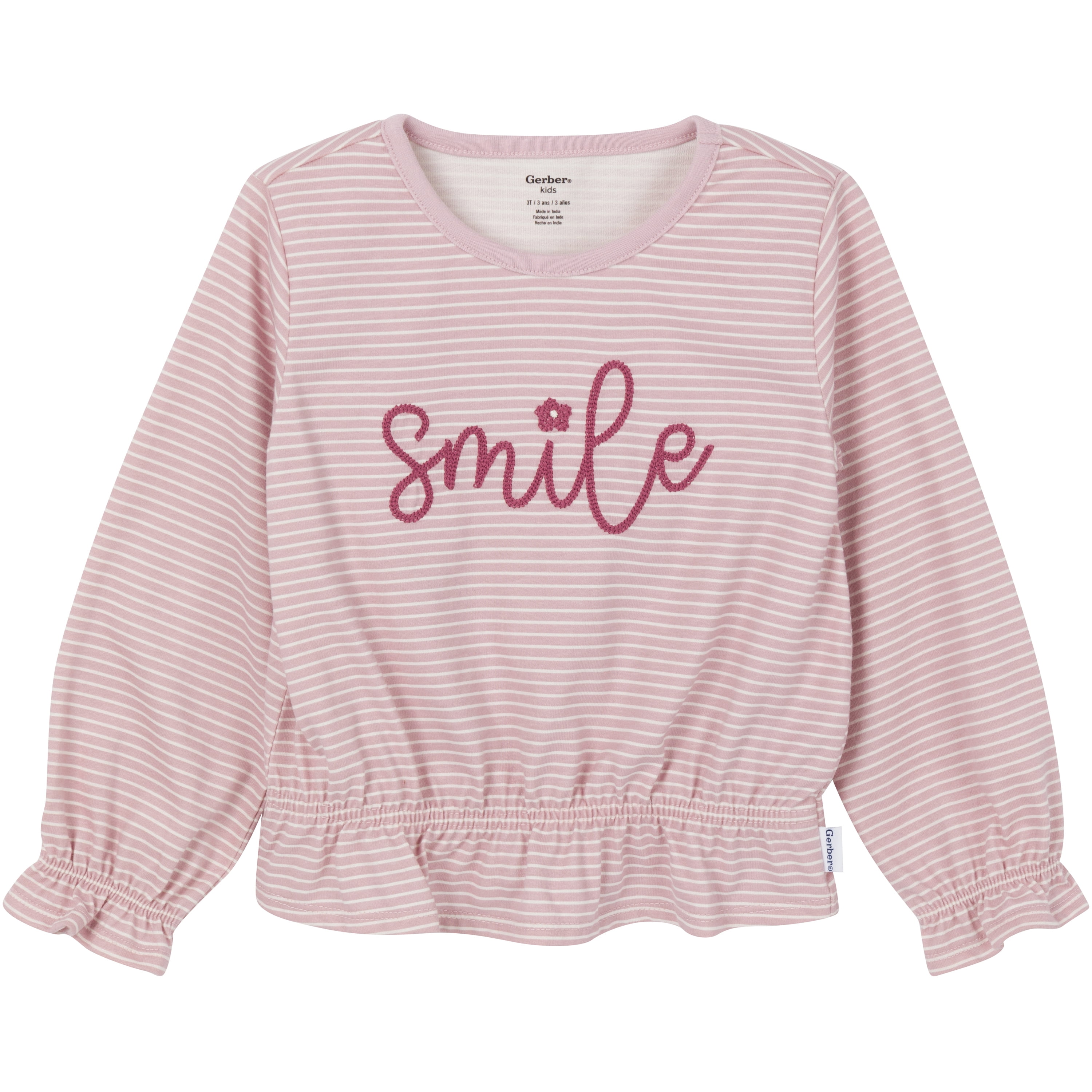 Gerber Toddler Girl Dress, Top and Legging Set, 3-Piece, Sizes 2T-5T