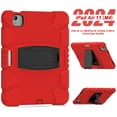 thumbnail image 4 of XYX Case for iPad Air 11 inch M2 2024 (6th Gen), Dual Layer Slim Heavy Shockproof Rugged Protective Cover Case with Kickstand (Red Black), 4 of 7