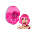 thumbnail image 1 of Peluca Lacia Corta Rosa Neón Disfraz Fantasía Fiesta Cosplay Xtellar rosa, 1 of 4