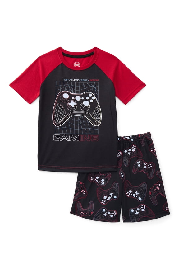 Boys Tee and Shorts Pajama Set, 2-Piece, Sizes 4-18