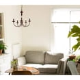 thumbnail image 2 of Trans Globe Lighting 9015 BK Indoor Candle 19" Chandelier, Black, 2 of 9