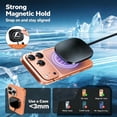 thumbnail image 5 of Wireless Charging Pad 25W Wireless Charger Compatible with iPhone 17/16/15/14/13/12 Series & AirPods, Qi2.2 Fast Charging Pad,2 Pack Black Magnet Charger Stand, 5 of 8