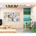 thumbnail image 4 of Large Bulletin Board Foldable x es Cork Board Alternative Large Felt Board Decorative Pin Board for Wall Foldable Photo Board SelfAdhesive Vision Board with Pushpins Light, 4 of 7