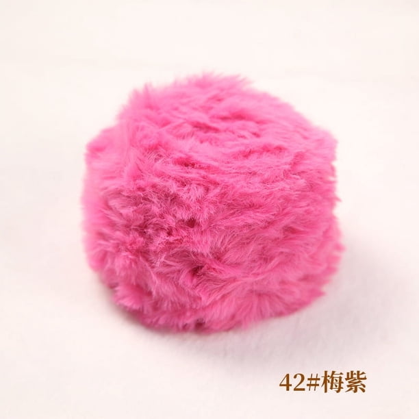 Zhuge Hilo de chenilla grueso para tejer grueso y esponjoso, hilo de chenilla, hilo de felpa suave, 100 g, rosa