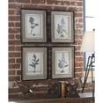 thumbnail image 2 of Uttermost Casual Gray Study Wood Flax and Linen Framed Art in Black (Set of 4), 2 of 2