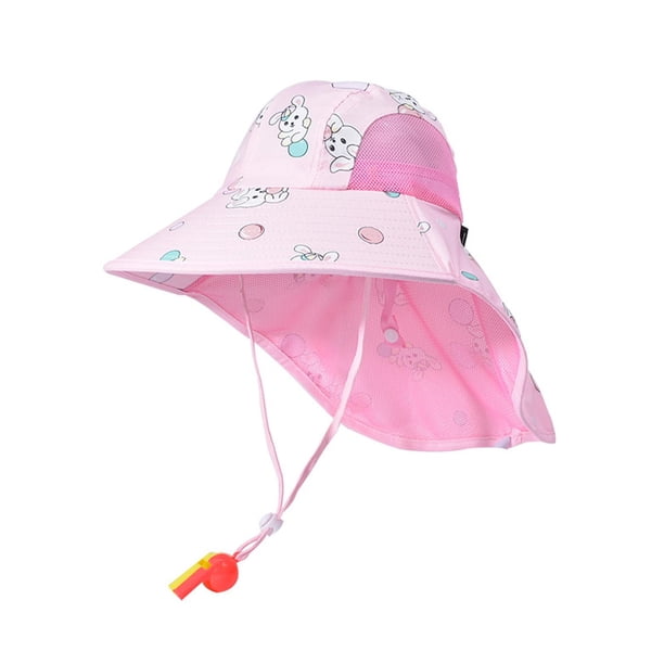 Sombrero de sol para niños perfke Gorra de pescador Ligero Rosa claro