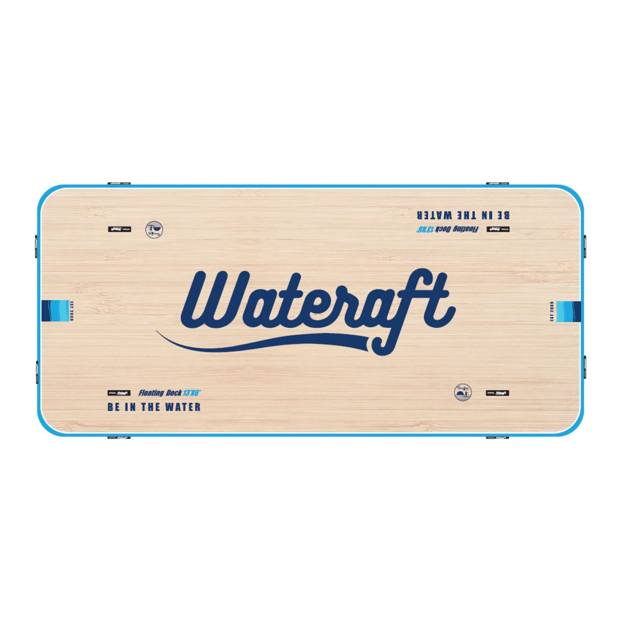 Open Box Wateraft 13' x 6' Inflatable Floating Island Dock Platform Raft