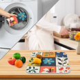 thumbnail image 3 of Yayeee Dish Drying Mat for Kitchen Counter 16" x 18" Microfiber Super Absorbent Coffee Decorative Pad, Floral Patterns, 3 of 9