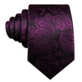 thumbnail image 3 of Set de Corbata Barry.Wang de Seda Tejida con Diseño de Paisley para Hombre, 3 of 5