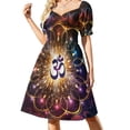 thumbnail image 2 of The higher power of Om - sacred geometry Sleeveless Dress summer dresses ladies 2024 evening dresses luxury 2024, 2 of 7