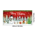 thumbnail image 3 of Christmas Garage Door Cover, 2025 Merry Christmas Garage Door Xmas Decorations, Outdoor Xmas Banner Decoration 480*180cm (A), 3 of 6