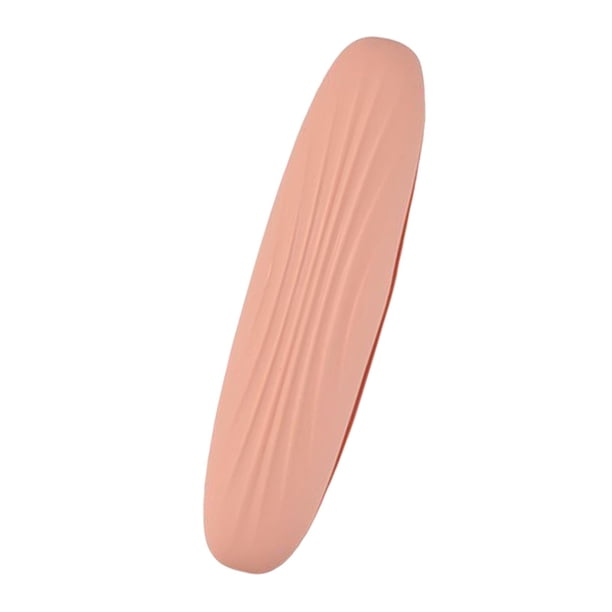 Estuche de almacenamiento para brochas de maquillaje de viaje, organizador portátil de silicona para cosméticos Rosado