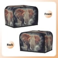 thumbnail image 3 of Haiem Elephant in Smoke Print Toaster Covers 2 Slice Wide Slot,Bread Dust Cover & Fingerprint Protection,Bread Machine Cover,Appliance Covers, 3 of 7