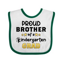 Inktastic Proud Brother of a Kindergarten Grad Boys Baby Bib