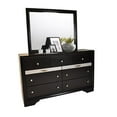 thumbnail image 6 of Matrix Traditional Style Full 5 PC Storage Bedroom Set made with Wood in Black, 6 of 19