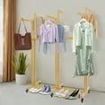 thumbnail image 4 of Free Standing Strong Structure Gold Adjustable Shirt Garment Rack with Wheels for Laundry Rooms, Corridors, 4 of 20
