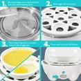 thumbnail image 4 of Elite Cuisine EGC-007 Maxi-Matic Egg Poacher & Egg Cooker with 7 Egg Capacity, White, 4 of 8