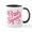 White/Black Inside, variant on CafePress - Bride Squad Script Red - 11 oz Ceramic Mug - Novelty Coffee Tea Cup