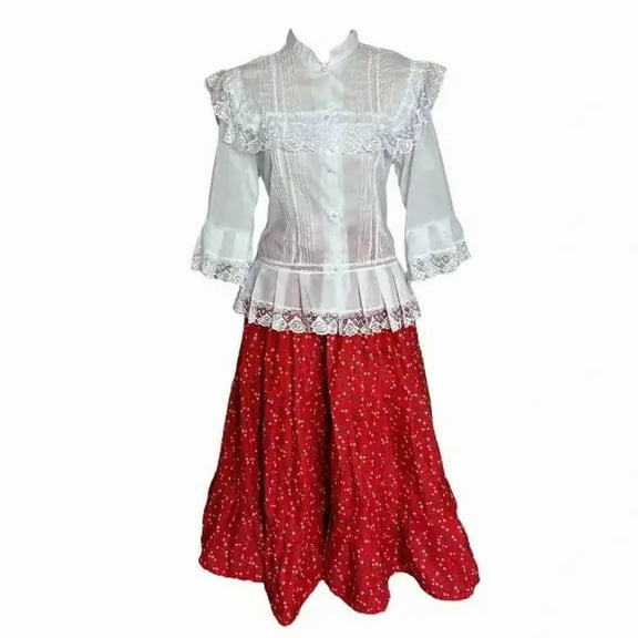 Panamanian Traditional Basquina Style Pollera Dress