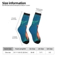thumbnail image 2 of Daiia octopus swimming Print Crew Socks – Soft Breathable Long Socks for Men & Women, Moisture-Wicking & Comfortable Daily Wear Socks, One-Size Fits Most (US 5-11), 2 of 6