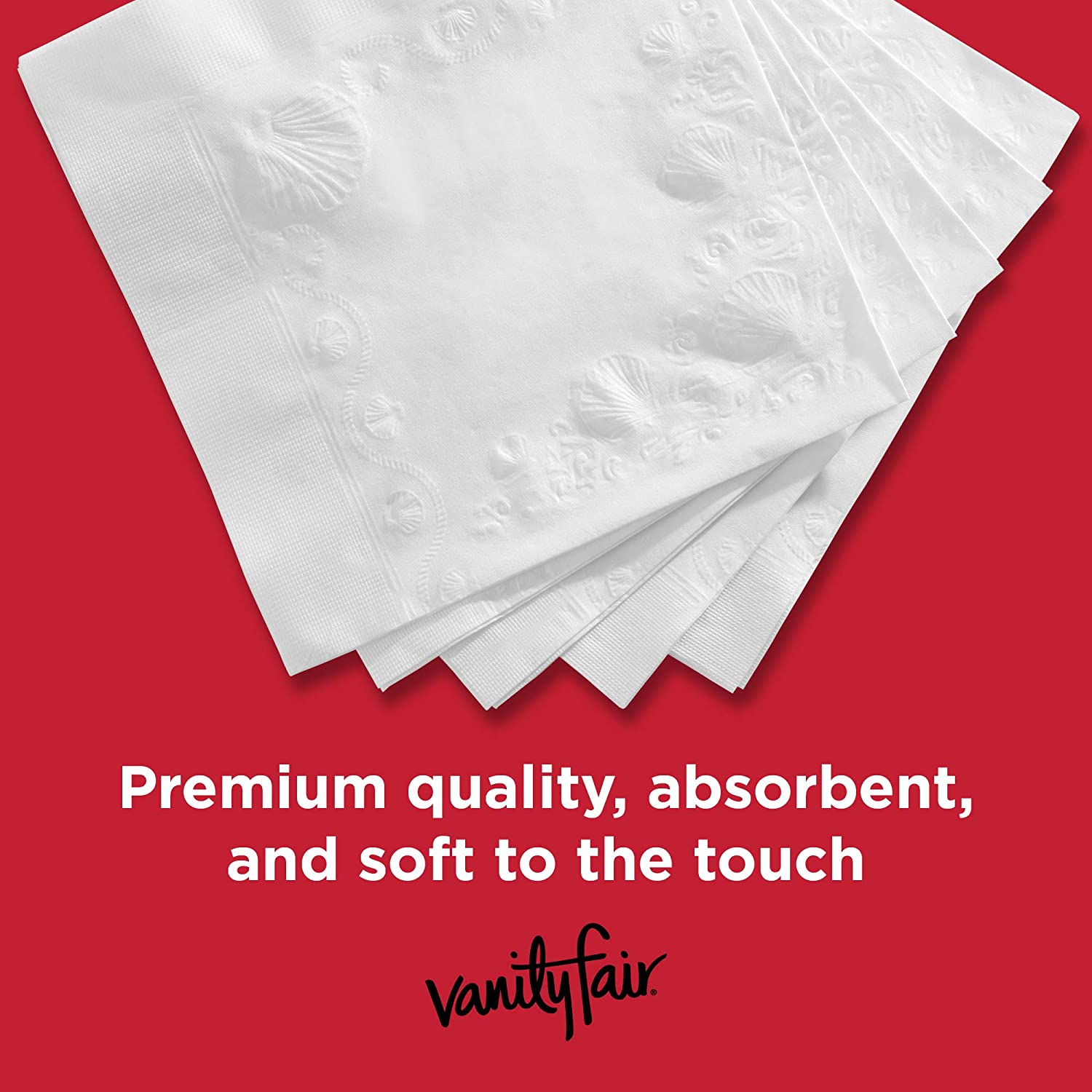 Vanity Fair Everyday Disposable Paper Napkins, White, 100 Count - image 6 of 14