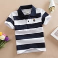 thumbnail image 2 of Ulanda Toddler Baby Boys Short Sleeve Polo Shirts Cute Cartoon Animal Embroidery Uniform Shirt Button Closure Collared Tops (Multicolor13, 5-6 Years), 2 of 4