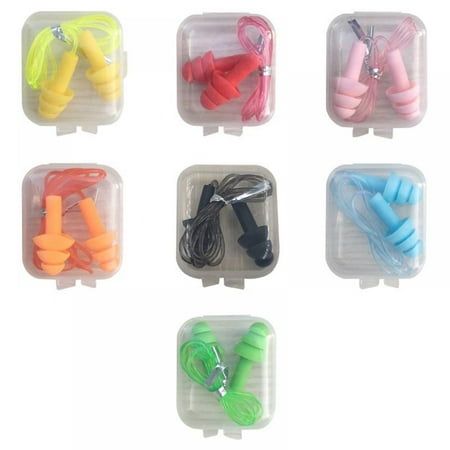 

Silicone Ear Plugs for Sleeping 7 Pairs Soft Waterproof Noise Canceling Reduction Earplugs Waterproof Reusable Sound Blocking Earplugs for Concert Swimming Study Loud Noise Snoring