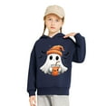 thumbnail image 5 of SERTG Kids Halloween Hoodie Sweatshirt with Cute Printed Fashion Soft Comfortable Long Sleeved Top for Children 2-7 Years(Navy,4 Years), 5 of 5