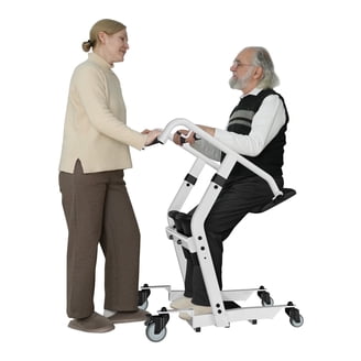 CHITOOMA Sit to Stand Lift with Wheels for Elderly,Stand Assist ...