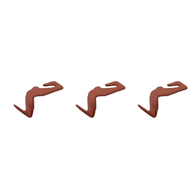 Riwesomey Asiento trasero del vehículo Percha Ganchos de cuero Abrigos Chaqueta Bolsa Titular Automóvil Interior Accesorios de repuesto 1Pc Marrón Type1 NO1 Riwesomey CBP312611