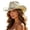Rose Gold, variant on OOOUM Sparkle Cowboy Hat For Men Women Western Style Shiny Band Party Sun Hat Festival Music Event Cowgirl Hat Gold
