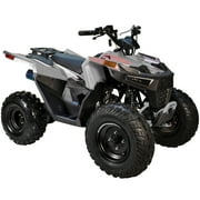 HHH 125cc ATV Quad 125cc ATV with Reverse, LED Lights, Big Wide Tires 4 Wheeler-Black