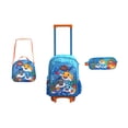 thumbnail image 1 of Kit De Mochila Escolar para Niño 3 piezas Carrito Lonchera Estuche Ruedas Azul Travel Elite 202L/UN201TBoys, 1 of 10