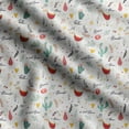 thumbnail image 1 of Soimoi Llama Alpaca Print,Cotton Cambric, Quilting Fabric Sold by The Yard 42 Inch Wide, Medium Weight Cotton Fabric, SewingSupplies,Red & White, 1 of 5