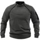 thumbnail image 2 of Suéter de cuello alto para hombre, primavera y otoño, suelto, color sólido, para exteriores, cálido, transpirable, chaqueta táctica para hombre, 2 of 5